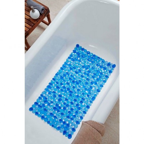 Blue Shower Bath Mat