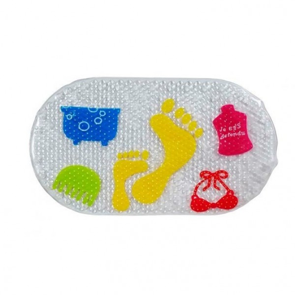 Blue Shower Bath Mat